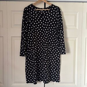 Black and white polka dot Gudrun Sjoden Dress Size Medium